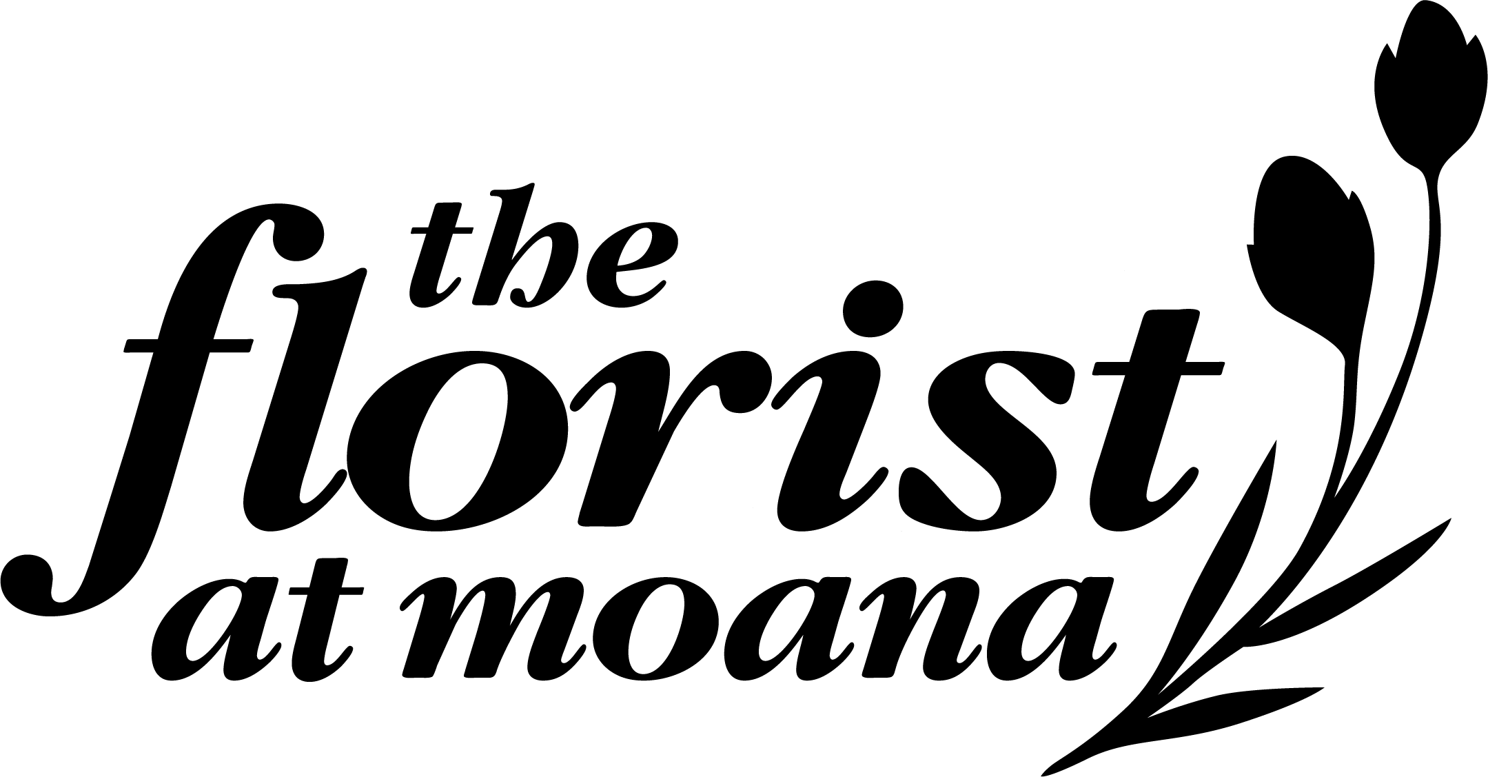 The florist at Moana Logo black